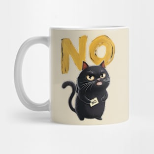 Black Cat says no Mug